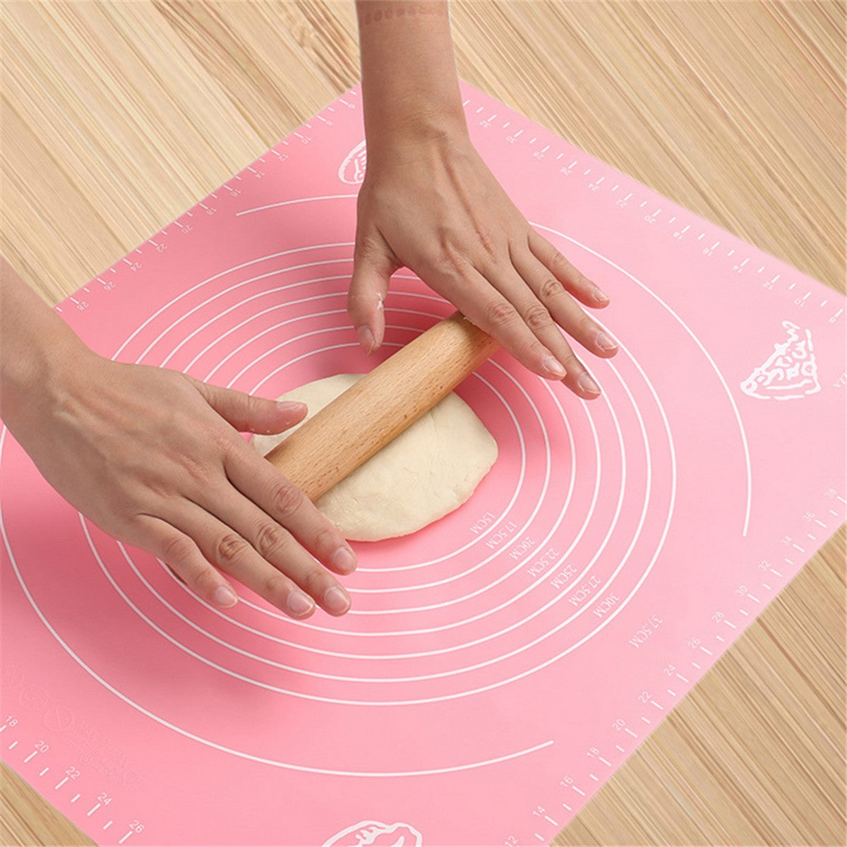 Silicone Baking Roti Mat With Measurements Heat Resistant | Non Stick Flour Rolling Mat