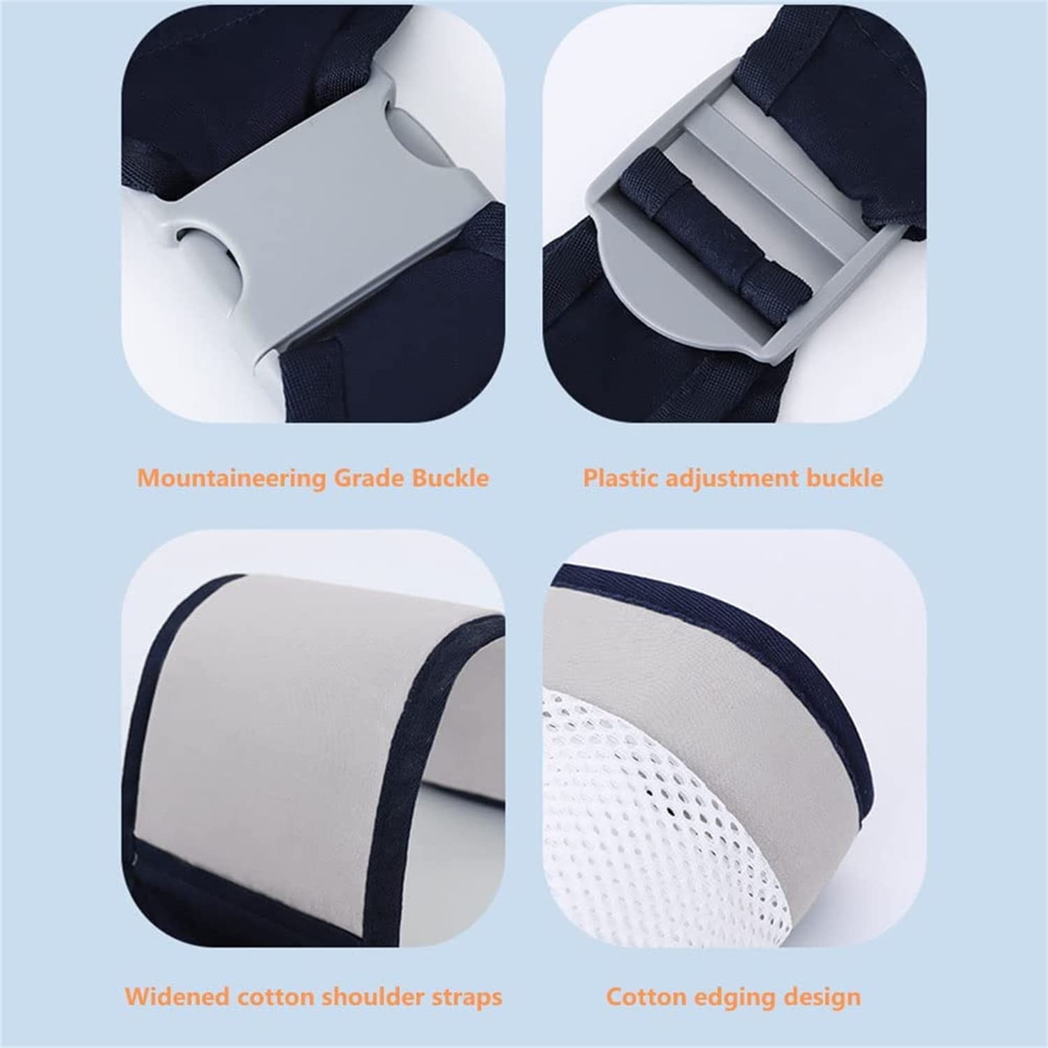 Baby Carrier, Ergonomic Baby Strap one Shoulder Labor-Saving Polyester Baby Half Wrapped Sling