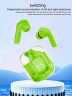 Air31 Earbuds Wireless Crystal Transparent body - with silicone pouch