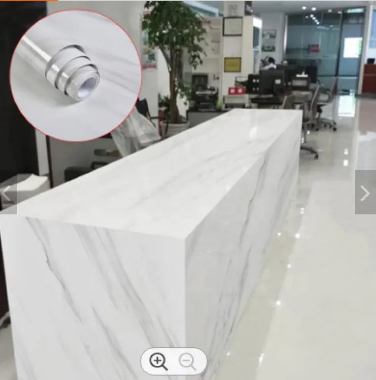 white Marble Sheet Marble Sheet for Kitchen - Anti Oil and Heat Resistant Wallpaper White Marble Sheet - 2 Meter