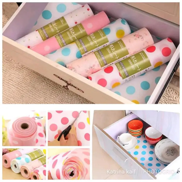 Non Slip Kitchen Printing Antibacterial Cabinet Plastic Foam Household Wardrobe 2 meter