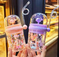 Children Whale Spray Cup Sippy Bottle Cartoon Baby with Sippy Kettle