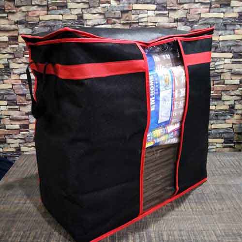 Black Storage Organizer Bag / Durable material for long-lasting use