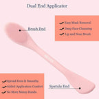 Silicone Face Mask Brush Applicator | Facial Mask Brush for Mud, Clay, Charcoal Mixed Mask