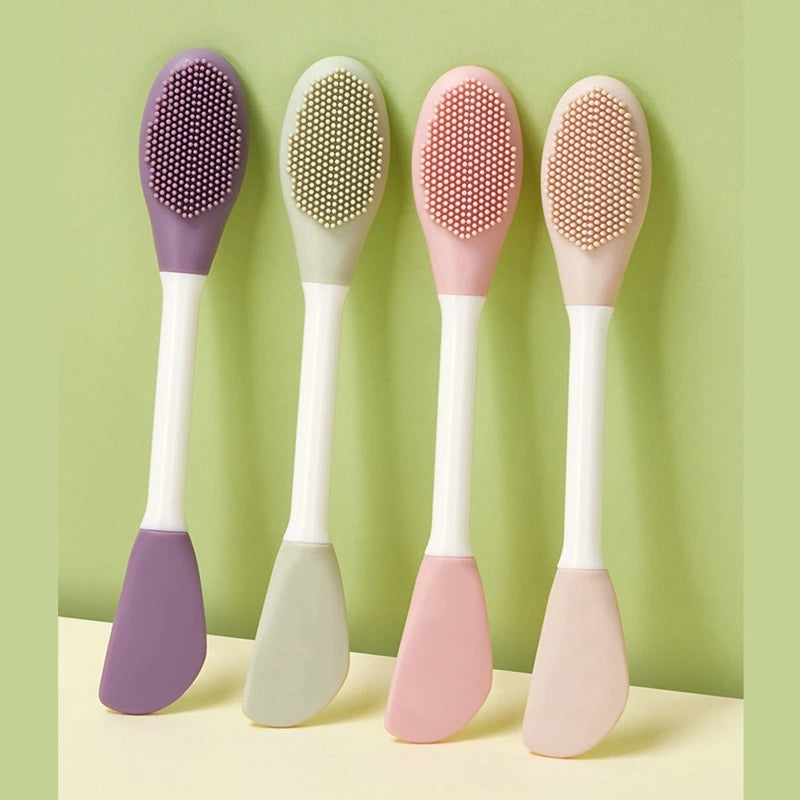 Silicone Face Mask Brush Applicator | Facial Mask Brush for Mud, Clay, Charcoal Mixed Mask