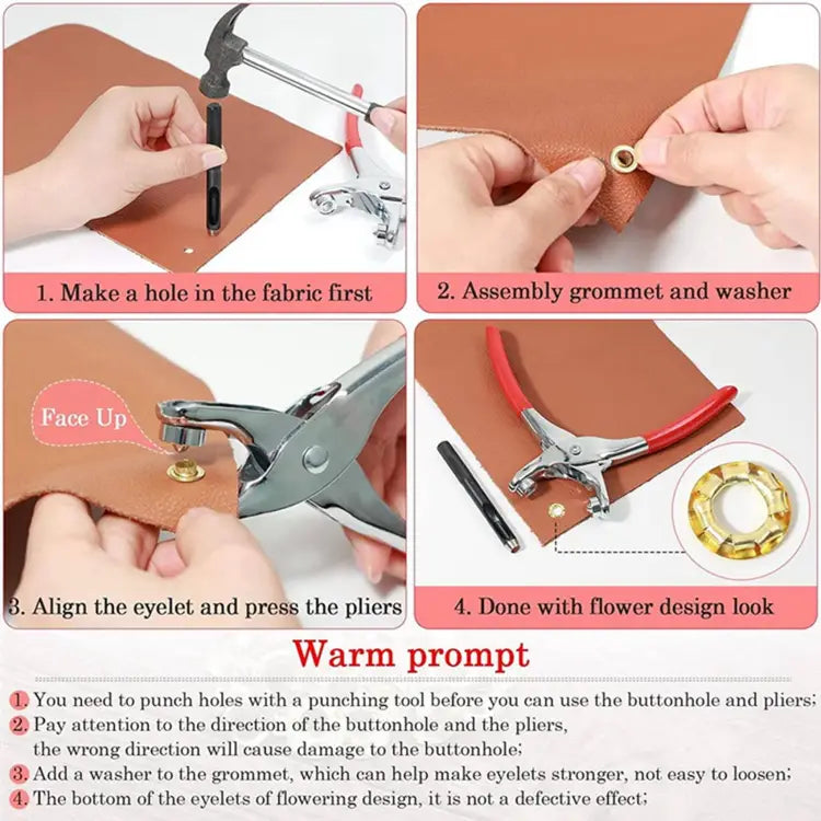 Metal Hand Press Tich Button Machine metal good quality - 50 PCs button