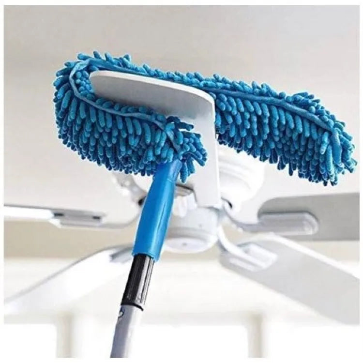 Fan Duster Flexible Micro Fiber Duster With Telescopic Stainless Steel Handle for Fan Cleaning Specially