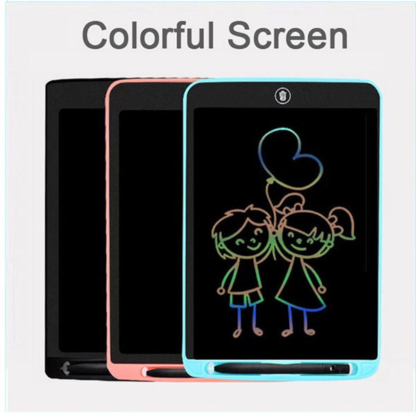 LCD Writing Drawing Tablet | Kids Learning Table - Multi color (Random color) - 10 Inch