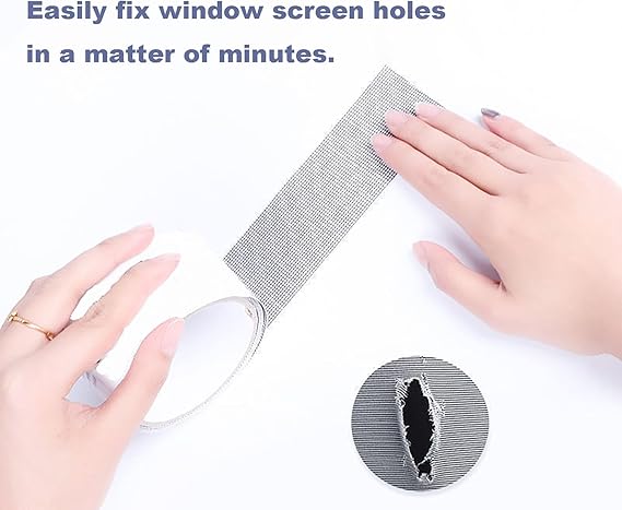 Mesh Roll Tape Window Screen Repair Patch | Keep Mosquitoes Out with Our Anti-Insect, Self-Adhesive Mesh Patch Tape - 3 meter