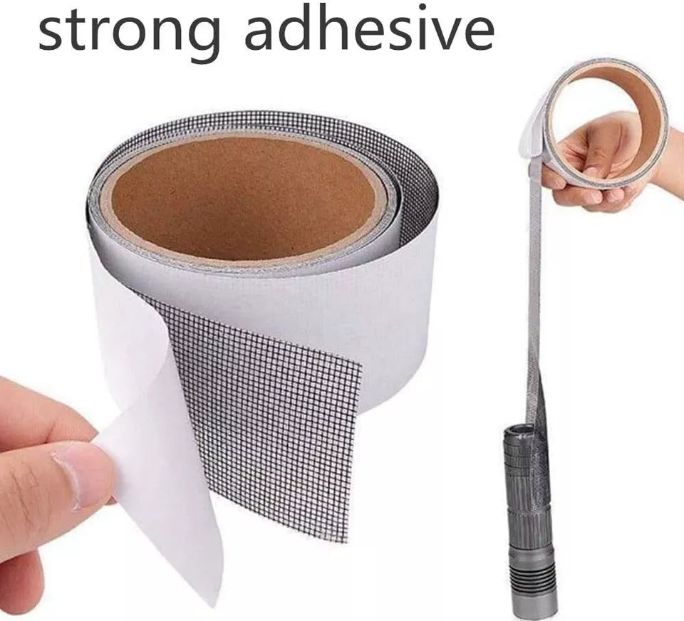 Mesh Roll Tape Window Screen Repair Patch | Keep Mosquitoes Out with Our Anti-Insect, Self-Adhesive Mesh Patch Tape - 3 meter
