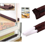Twin Door Foam Draft Protector - Door Air Lock Foam For Cold Air Window Shutters