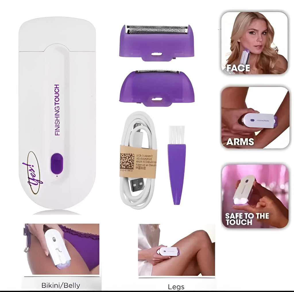 Women’s Electric Hair Remover with Advanced Sensa-Light Technology & Built-in LED Light | Safe & Painless Shaver for Face, Arms, Armpits, Legs & Full Body |