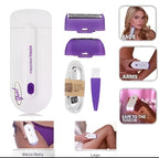 Women’s Electric Hair Remover with Advanced Sensa-Light Technology & Built-in LED Light | Safe & Painless Shaver for Face, Arms, Armpits, Legs & Full Body |