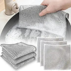 Dish washing Cleaning cloth | Wire Dish washing Rugs for Wet and Dry Kitchen Pack Of 2