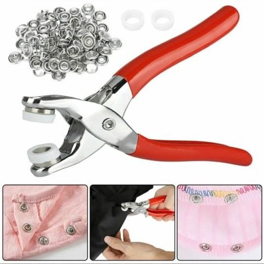 Metal Hand Press Tich Button Machine metal good quality - 50 PCs button