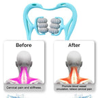 6 Wheel Pressure Point Neck Massager Relieve Neck, Back And Shoulder Pain