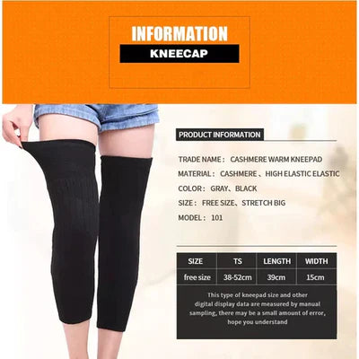 1 Pair Unisex Women Men’s Cashmere Wool Knee Brace Pads | Winter Warm Thermal Knee Warmers Velvet Knee Protector