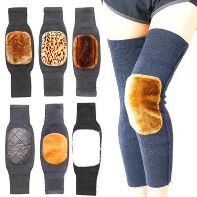 1 Pair Unisex Women Men’s Cashmere Wool Knee Brace Pads | Winter Warm Thermal Knee Warmers Velvet Knee Protector