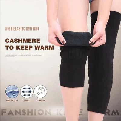 1 Pair Unisex Women Men’s Cashmere Wool Knee Brace Pads | Winter Warm Thermal Knee Warmers Velvet Knee Protector