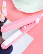 Mini Hair Straightener & Curler – Dual Voltage 100-240V, 180°C