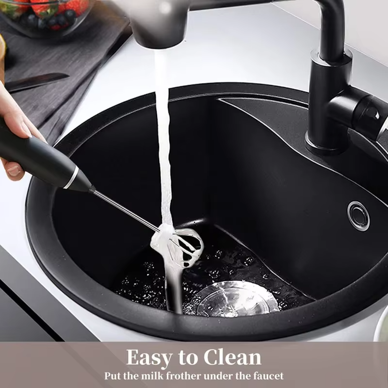 Rechargeable Electric Coffee Mixer Egg Beater Quick Frothing Action