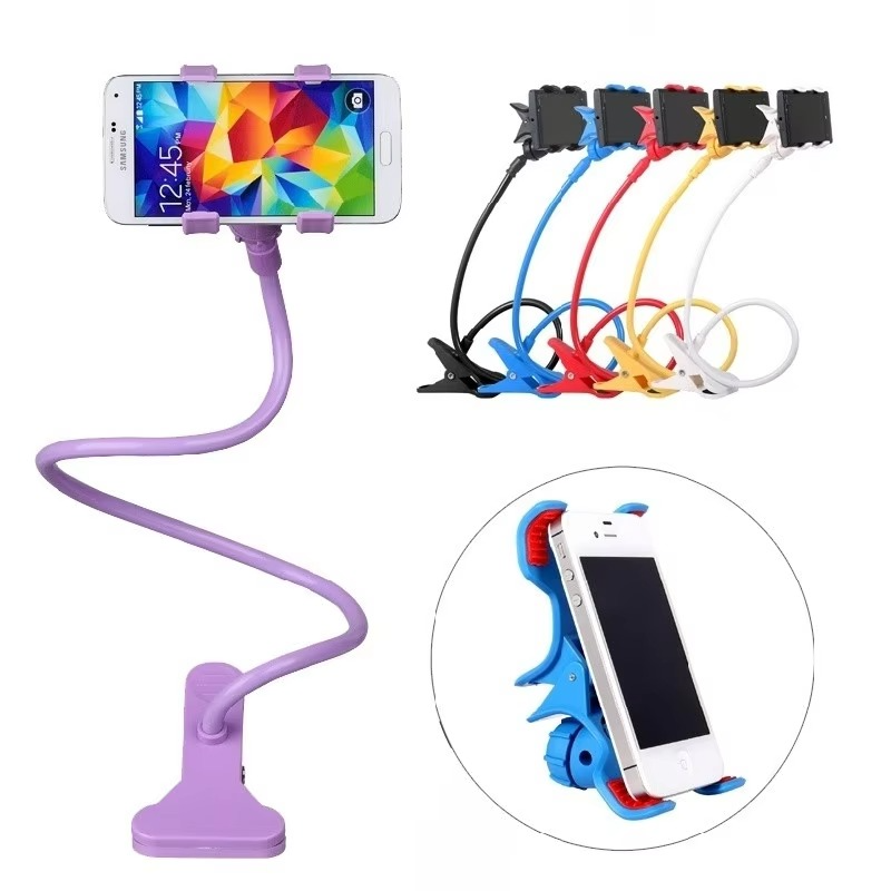 Mobile Phone Stand Holder Flexible and Power Full Grip - 360 Degree Rotating Mobile Stand Bedside Able Lazy Snake Mobile Phone Holder