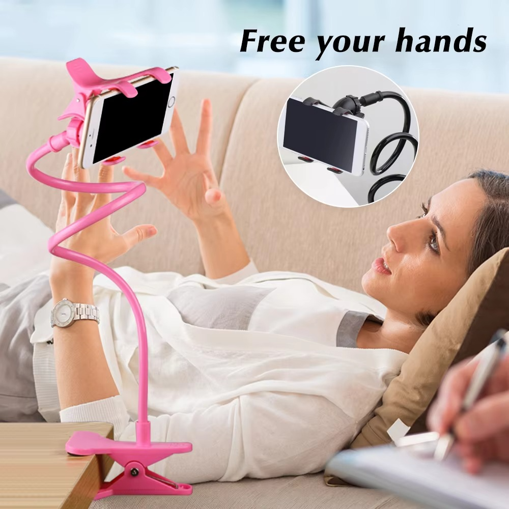 Mobile Phone Stand Holder Flexible and Power Full Grip - 360 Degree Rotating Mobile Stand Bedside Able Lazy Snake Mobile Phone Holder