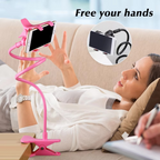 Mobile Phone Stand Holder Flexible and Power Full Grip - 360 Degree Rotating Mobile Stand Bedside Able Lazy Snake Mobile Phone Holder