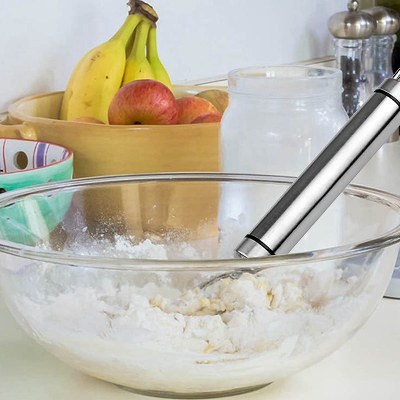 Manual Non Stick Steel Flour Cream Mixer Beater