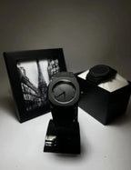 Full Black Aura Quartz Analog Watch – Lightweight Premium Design for Men & Boys