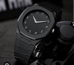 Full Black Aura Quartz Analog Watch – Lightweight Premium Design for Men & Boys