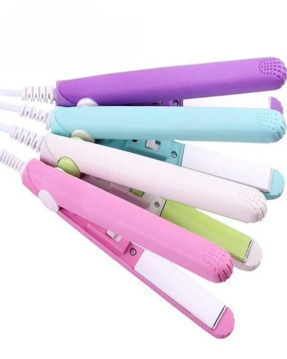 Mini Hair Straightener & Curler – Dual Voltage 100-240V, 180°C