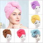 Towel Bath Towels - Dry Hair Cap Super Absorbent Quick-Drying Shower Towel