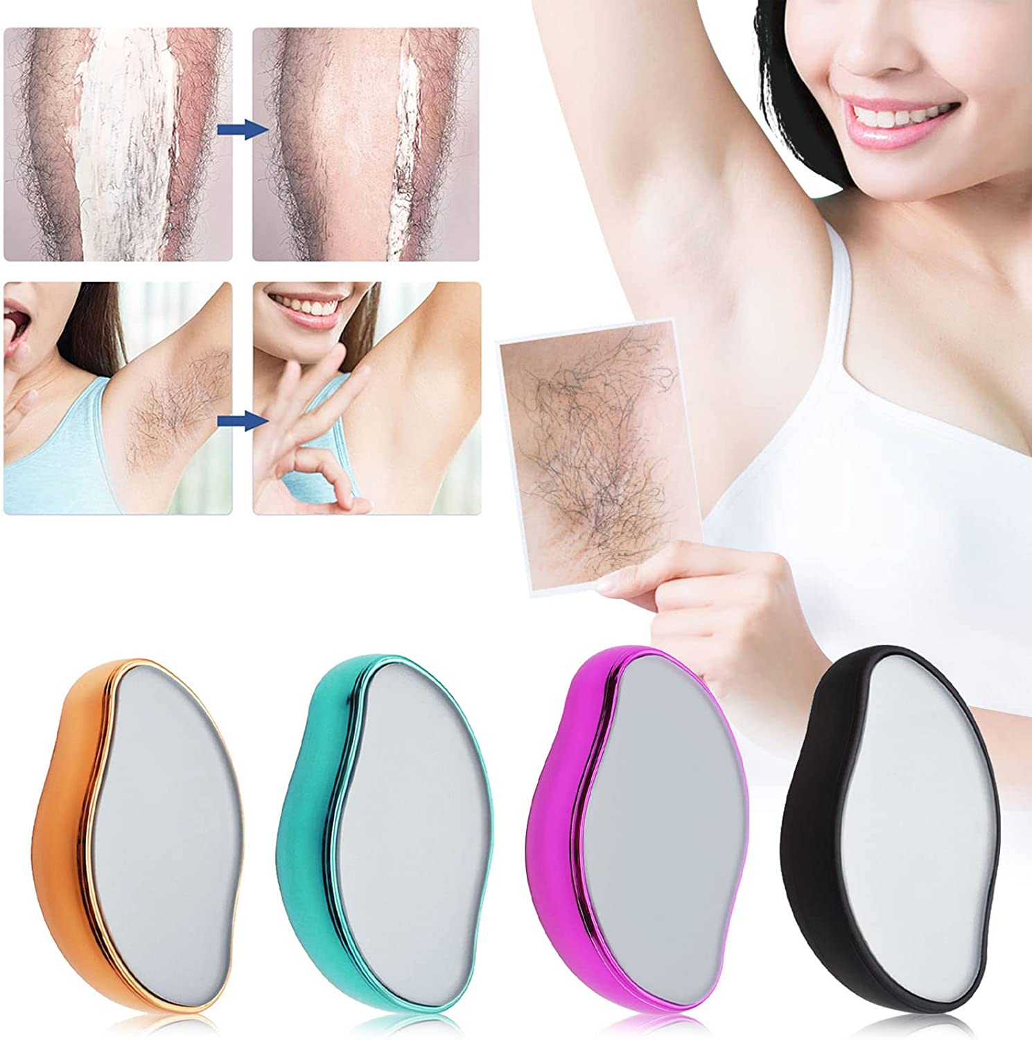 Crystal Hair Eraser - Magic Crystal Hair Remover, Painless Hair Removal