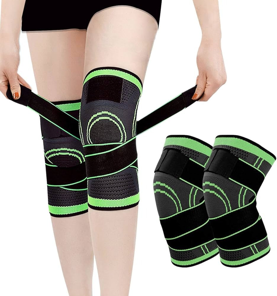 Knee Support Band For Pressure Weaving With 3D Weave Protection Against Injury Pressure Adjustable Knee Support For Men And Women