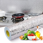 Self-Adhesive Kitchen Oil-Proof Sticker Roll | Waterproof Aluminium Foil Sheet | 1 Sheet Roll Size 2 Meter