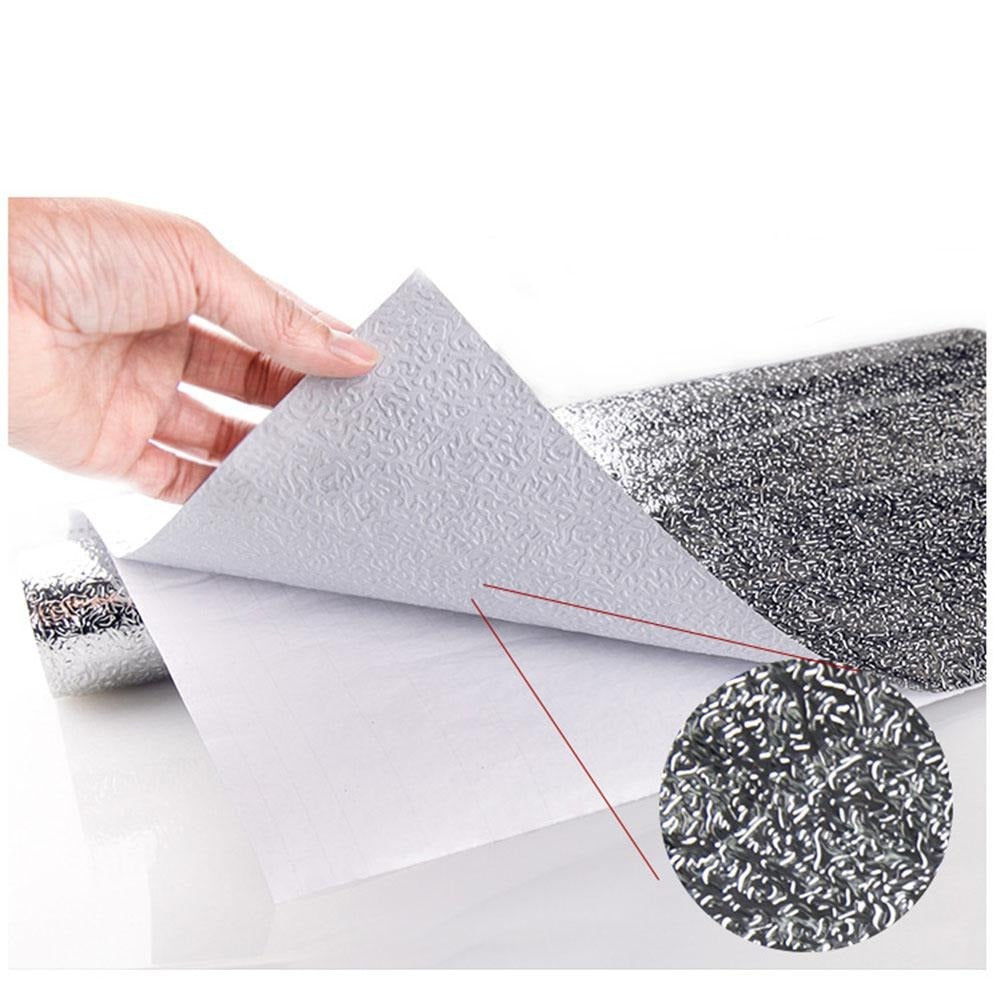 Self-Adhesive Kitchen Oil-Proof Sticker Roll | Waterproof Aluminium Foil Sheet | 1 Sheet Roll Size 2 Meter