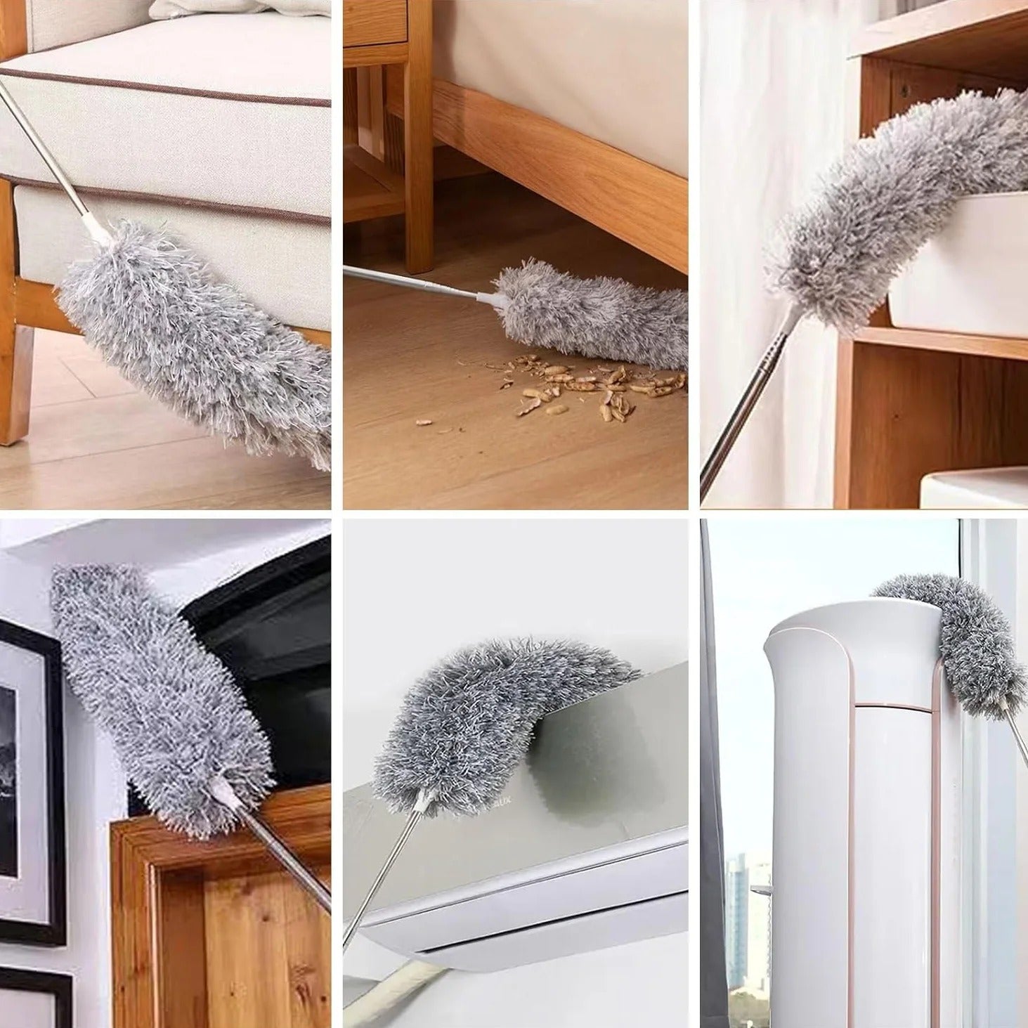Extendable Microfiber Duster Feather Duster With Extra Long Handle