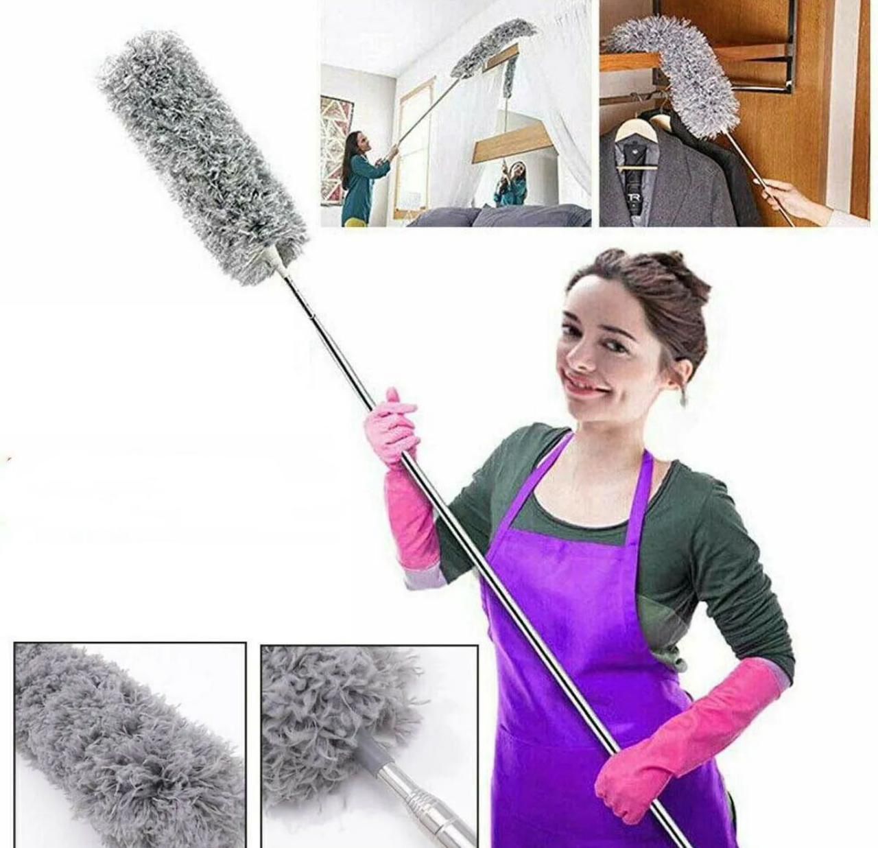 Extendable Microfiber Duster Feather Duster With Extra Long Handle