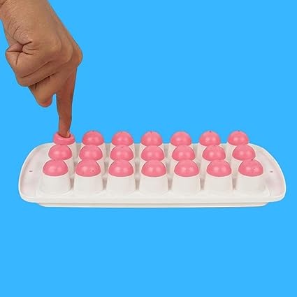 Ice Cube Trays For Freezer With Lid Pop Up Easy Release Flexible Silicone Bottom Durable