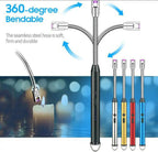 Arc Lighter With Usb Charging Cable | Flameless Windproof | LED Battery Display | Safety Switch | Rotate 360 Degrees