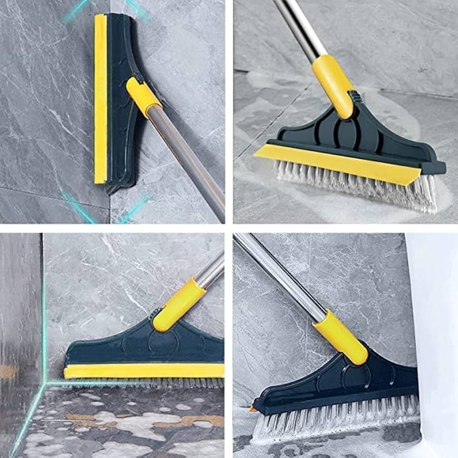 2 In 1 Floor Cleaning Brush + Wiper