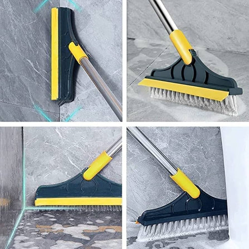 2 In 1 Floor Cleaning Brush + Wiper