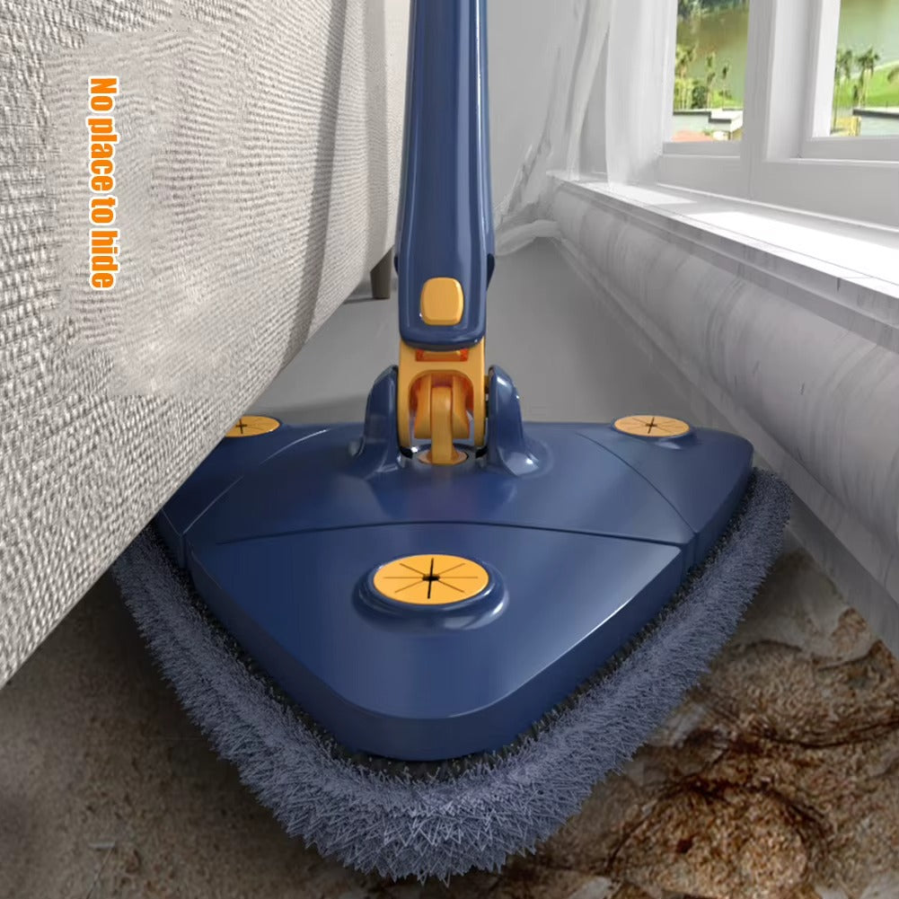 Extendable Triangle Mop 360 Twist Squeeze Window Glass Toilet Bathroom Floor Household Cleaning