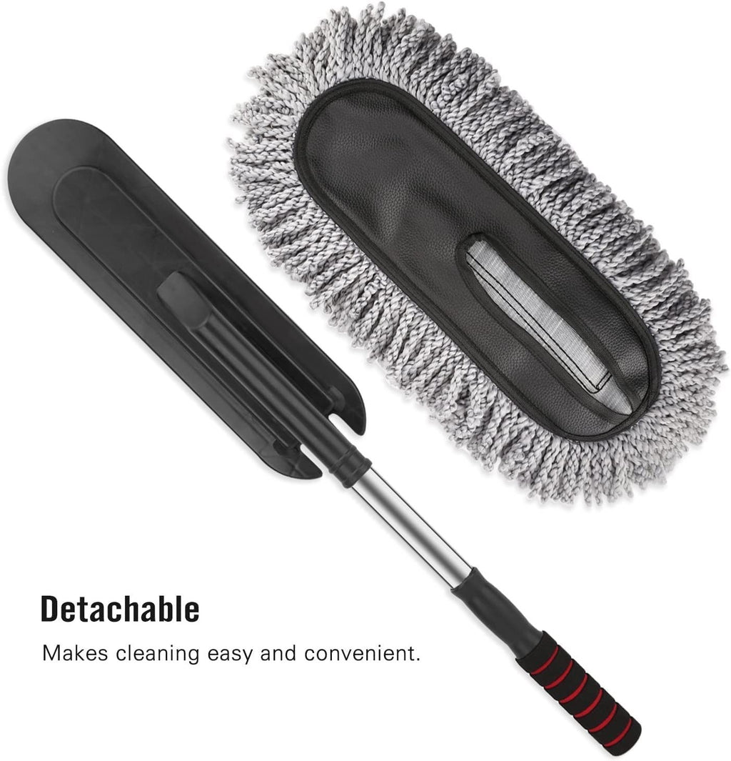 Microfiber Car Duster – Scratch-Free Cleaning with Extendable Handle