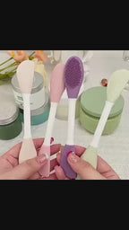 Silicone Face Mask Brush Applicator | Facial Mask Brush for Mud, Clay, Charcoal Mixed Mask