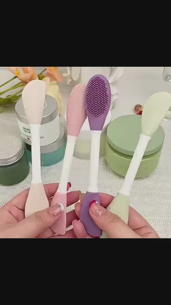 Silicone Face Mask Brush Applicator | Facial Mask Brush for Mud, Clay, Charcoal Mixed Mask