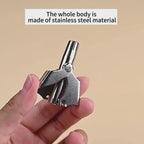 Mini Portable Stainless Steel Nose Hair Trimmer – Manual Safe Grooming Tool for Men & Women