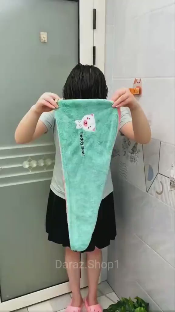 Towel Bath Towels - Dry Hair Cap Super Absorbent Quick-Drying Shower Towel